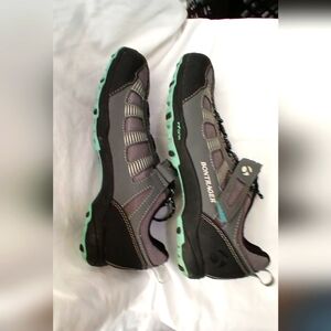 Bontrager Gray and Teal Cycling Shoes Size 8 Outdoors Fitness